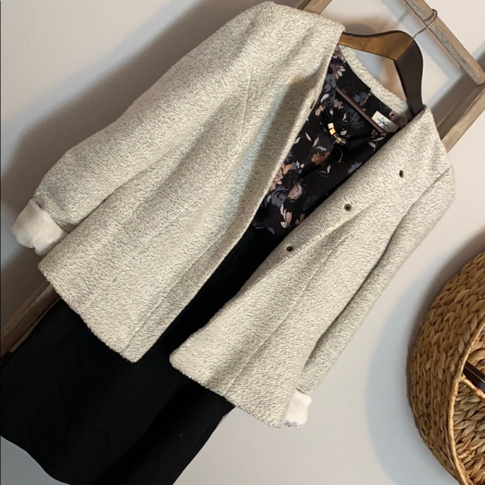 Loft Ann Taylor Button up Algodon Jacket